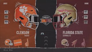 EA SPORTS College Football 25 2024 Week 6 9 Clemson  Florida State [upl. by Alban782]