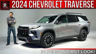 The 2024 Chevrolet Traverse Z71 Is A Less Minivan Like 3Row Family SUV [upl. by Ahseram]