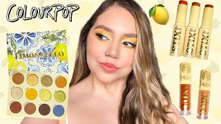 COLOURPOP LIMONCELLO COLLECTION  SWATCHES REVIEW  TUTORIAL  Makeupbytreenz [upl. by Maddeu257]