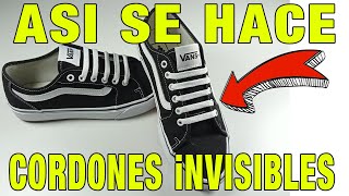 ⭐✅ Como Atar Los Cordones de las Zapatillas ⭐✅ Cordones Invisibles paso a paso [upl. by Eniamrehc995]