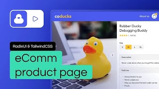 Codux Live Building an eComm product page ft RadixUI amp TailwindCSS [upl. by Ebeohp]