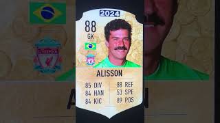 Alisson Becker fifa future icon cardat the end fifa football footballshorts [upl. by Yllatan]