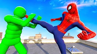 Fighting AI Ragdolls as SPIDERMAN  Overgrowth Mods Gameplay [upl. by Adkins]