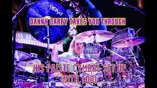 Danny Carey takes you through his Paiste cymbal set up with the TOOL tour [upl. by Ailama]