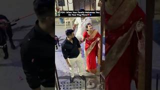 Pag Phera Rasam❤️🧿 swatimonga rajatswati couplegoals newlyweds pagphera ytshorts [upl. by Arimihc]