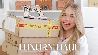 FARFETCH LUXURY TRY ON HAUL 2022  ZIMMERMANN BALMAIN MACH amp MACH  NEW MINI BAG [upl. by Foster]