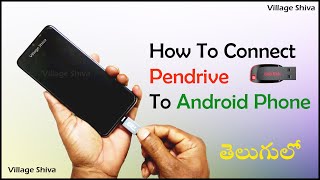 How to connect pendrive to android phone in telugu connect pendrive to phone OTG Cable price otg [upl. by Doretta]