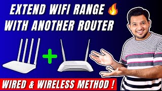 How To Extend Wifi Range With Another Router  Connect Two Routers Wirelessly⚡ All Doubts Cleared 🔥 [upl. by Ehcnalb921]