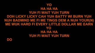 Alkaline  Wait Yuh Turn Lyric Videos [upl. by Neiluj389]