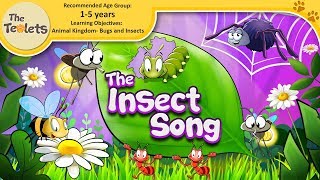 The Insect Song for Preschoolers I Bug Songs I Nursery Rhymes and Kids Songs I The Teolets [upl. by Cardie849]