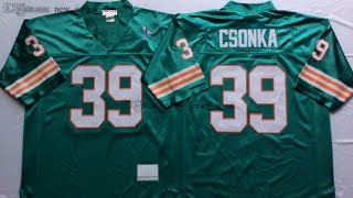 DHGATE Online Jersey Review and unwrapping Larry Csonka Miami Dolphins JEGO Sports Gear [upl. by Yrro]