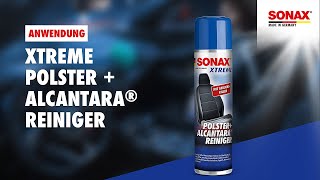 Anwendung SONAX XTREME Polster  Alcantara® Reiniger [upl. by Nanci]