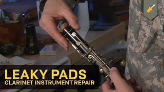 Leaky Pads Clarinet Instrument Repair [upl. by Lareena322]