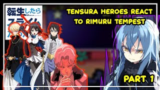 Tensura Heroes React To Rimuru Tempest  Gacha React  1 [upl. by Virgilia323]