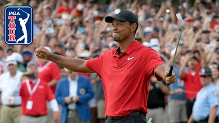 Tiger Woods  Every shot from his 2018 TOUR Championship win [upl. by Jorie947]