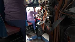 A4  Sir Nigel Gresley Steam locomotive footplate journey [upl. by Reedy]