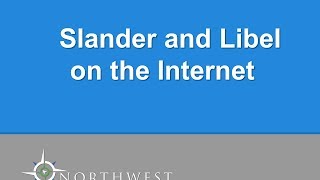 Slander and Libel on the Internet [upl. by Buttaro]