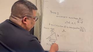 CALCULUS  PROVE ARCSINX  ARCTANX  SQRT1  X2 [upl. by Attenehs203]