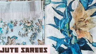 Jute sarees SriDurgaStores2024 [upl. by Kered673]