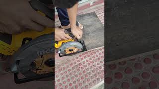 Ingco 6 12quot Brushless Cordless Circular Saw CSLI1652 test on 17mm board [upl. by Dinah776]