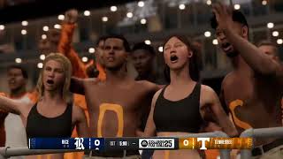 College Football 25 Dynasty Mode Rice Vs Tennessee Game 13 Season 14 Hawaii Bowl [upl. by Kordula]