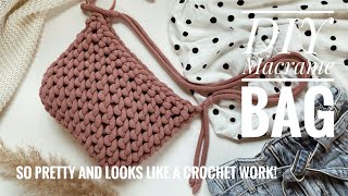 DIY Macrame BagHow To Make A Macrame BagTorebka Makrama [upl. by Alodi]