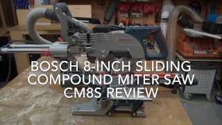 Bosch 8Inch Sliding Compound Miter Saw CM8S [upl. by Mannes]