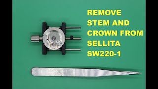 HOW TO RELEASE STEM AND CROWN SELLITA SW 2201 [upl. by Amsirac275]