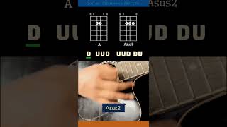 Guitar Strumming Pattern A Asus2 chords [upl. by Moreland]