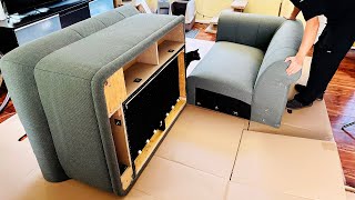 The IKEA 1400 Viskafors Sofa Unboxing Assembly amp Review We Love It [upl. by Hgeilhsa754]