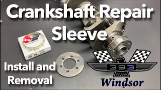 393 Windsor Build Part 4 Crankshaft Repair MicroSpeedi Sleeve install and Removal Small Block Ford [upl. by Hearn7]