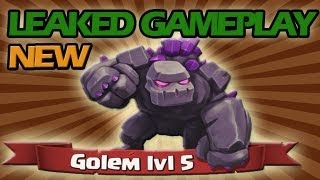 LEAKED MAX LEVEL 5 CRYSTAL GOLEM GAMEPLAY Clash Of Clans [upl. by Olvan]