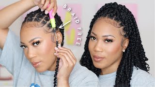 VERSATILE BRAIDLESS ILLUSION CROCHET PASSION TWIST FT TOYOTRESS [upl. by Tadashi]