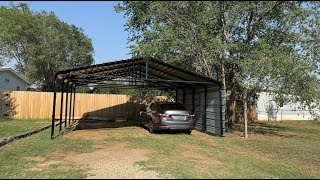 Ultimate Protection 20 X 20 Arrow Double Car Galvanized Steel Carport [upl. by Zandra]