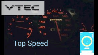 Honda Civic VTI EK Acceleration and Top Speed Run Dragy [upl. by Nay]