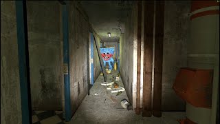 Garrys Mod Running for my life from Huggy Wuggy in these Hallways [upl. by Saduj]