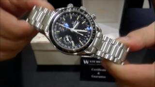 Omega Speedmaster Day Date Chrono Steel 38MM  WatchesGMT [upl. by Antin]