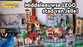 De Middeleeuwse LEGO Stad van Jelle  Playtoday on tour 2023 [upl. by Radbourne]