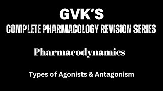 Types of Agonists amp Antagonists in Pharmacology Key Concepts Explained [upl. by Ahsitam711]