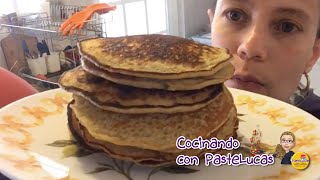 🍌 HOTCAKES SALUDABLES con plátano DELICIOSOS  62 [upl. by Schinica]