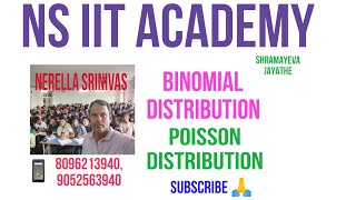 BINOMIAL DISTRIBUTION POISSON DISTRIBUTION [upl. by Fishbein]