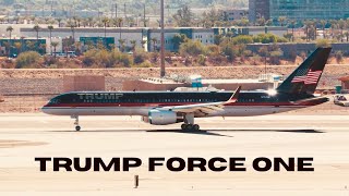 TRUMP FORCE ONE  B757  PHOENIX AIRPORT [upl. by Lael834]