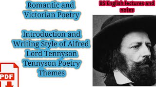 Alfred Lord Tennyson  Biography of Alfred Lord Tennyson and writing style of Alfred Lord Tennyson [upl. by Pang]