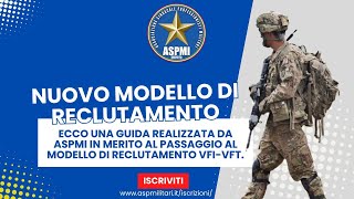 Il nuovo modello di reclutamento volontari dellEsercito spiegato da ASPMI [upl. by Atolrac]