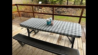 SMIRY FITTED TABLECLOTH  Must Have For Camping amp Picnics [upl. by Lseil]