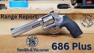 Range Report Smith amp Wesson 686 Plus 357 Magnum w 6 inch barrel [upl. by Garreth]