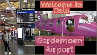 Arrival at Gardemoen Oslo International Airport and Proceeding to Downtown City by Train [upl. by Yllatan295]