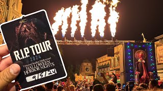 Opening Day RIP TOUR Halloween Horror Nights Hollywood 2024 [upl. by Ichabod]