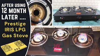 After 12 month Prestige IRIS LPG Gas Stove 3 Burner Detail Review  2022 [upl. by Stevana108]