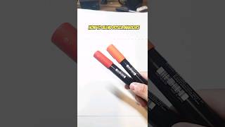 How To BLEND Posca Markers art posca drawing shorts [upl. by Ordnasela903]